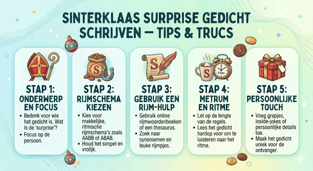 Sinterklaas surprise gedicht schrijven